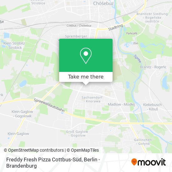 Freddy Fresh Pizza Cottbus-Süd map