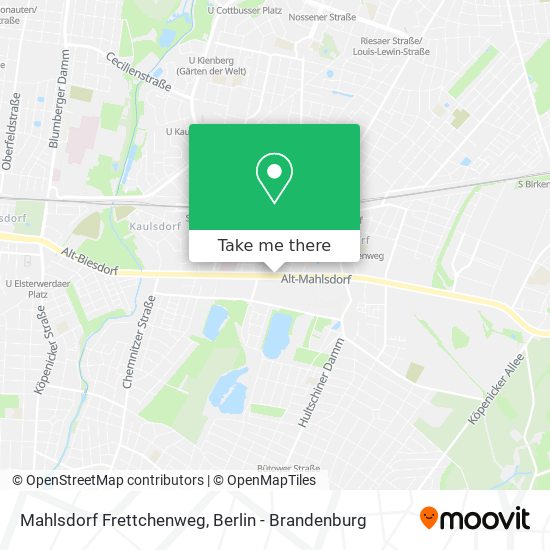 Mahlsdorf Frettchenweg map