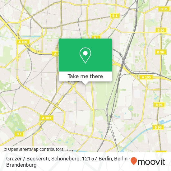 Grazer / Beckerstr, Schöneberg, 12157 Berlin map