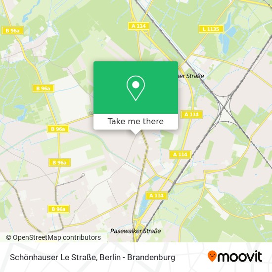 Schönhauser Le Straße map