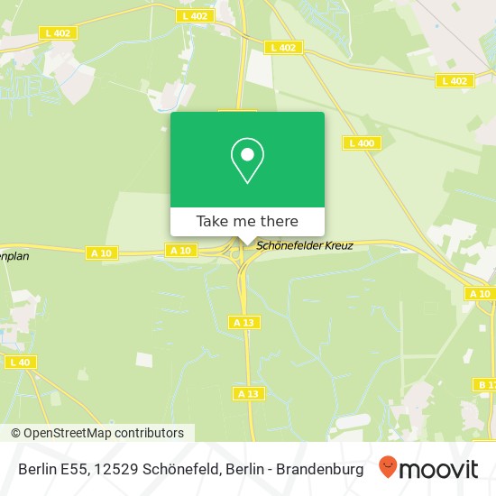 Berlin E55, 12529 Schönefeld map