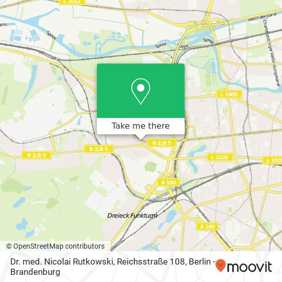 Карта Dr. med. Nicolai Rutkowski, Reichsstraße 108