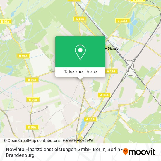 Nowinta Finanzdienstleistungen GmbH Berlin map