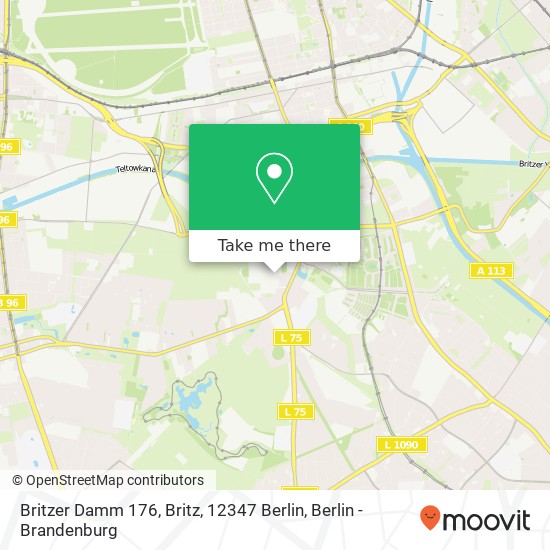 Britzer Damm 176, Britz, 12347 Berlin map