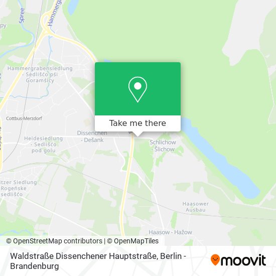 Карта Waldstraße Dissenchener Hauptstraße
