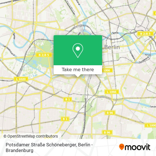 Карта Potsdamer Straße Schöneberger