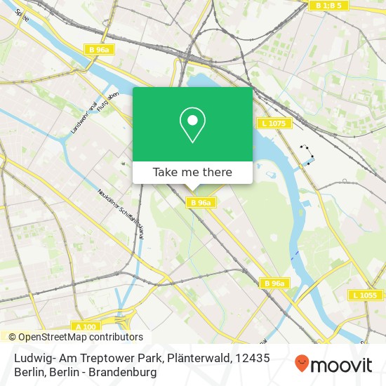Карта Ludwig- Am Treptower Park, Plänterwald, 12435 Berlin