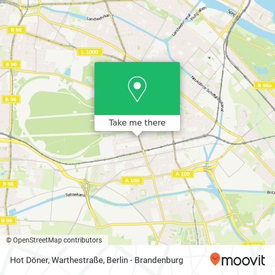 Hot Döner, Warthestraße map