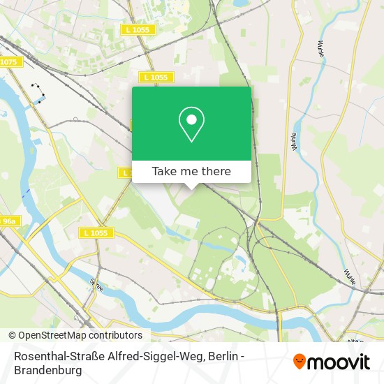Rosenthal-Straße Alfred-Siggel-Weg map