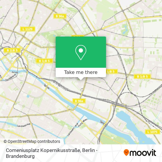 Карта Comeniusplatz Kopernikusstraße