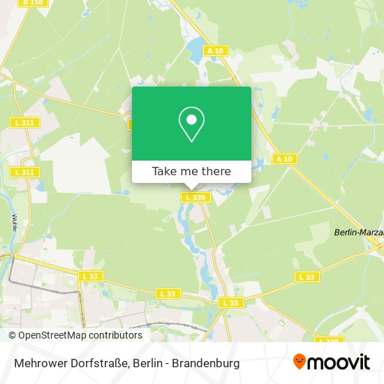 Mehrower Dorfstraße map