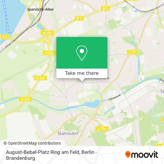 Карта August-Bebel-Platz Ring am Feld
