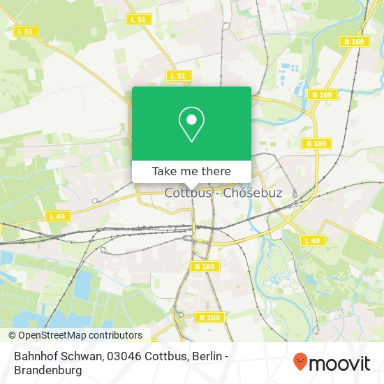 Bahnhof Schwan, 03046 Cottbus map