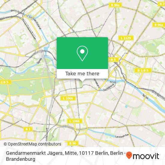 Карта Gendarmenmarkt Jägers, Mitte, 10117 Berlin