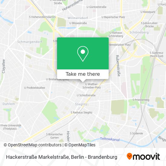 Hackerstraße Markelstraße map