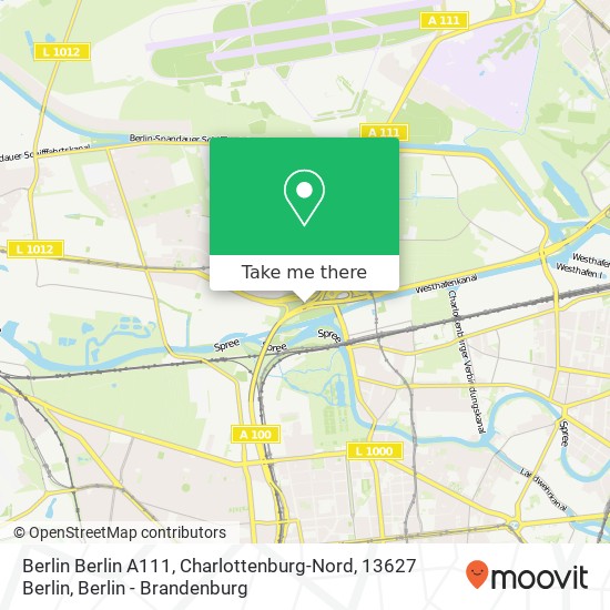 Berlin Berlin A111, Charlottenburg-Nord, 13627 Berlin map