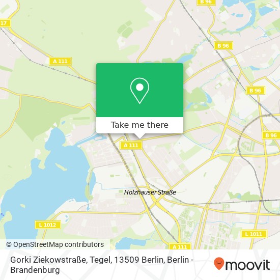 Gorki Ziekowstraße, Tegel, 13509 Berlin map