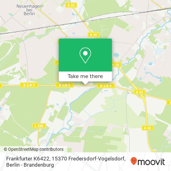 Frankfurter K6422, 15370 Fredersdorf-Vogelsdorf map