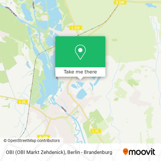 OBI (OBI Markt Zehdenick) map