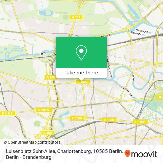 Карта Luisenplatz Suhr-Allee, Charlottenburg, 10585 Berlin