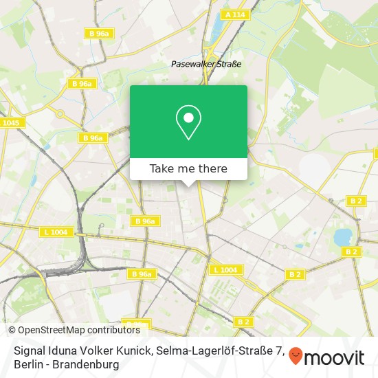 Карта Signal Iduna Volker Kunick, Selma-Lagerlöf-Straße 7