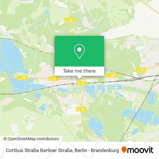 Cottbus Straße Berliner Straße map