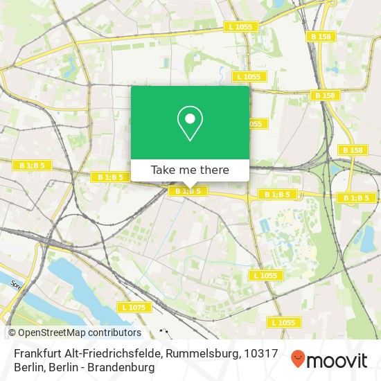 Frankfurt Alt-Friedrichsfelde, Rummelsburg, 10317 Berlin map