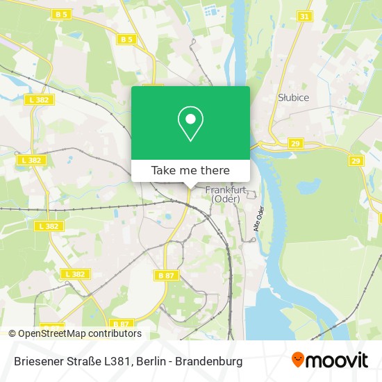 Карта Briesener Straße L381