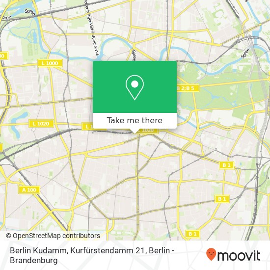Карта Berlin Kudamm, Kurfürstendamm 21