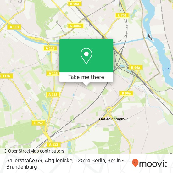 Salierstraße 69, Altglienicke, 12524 Berlin map