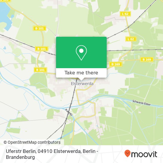 Карта Uferstr Berlin, 04910 Elsterwerda