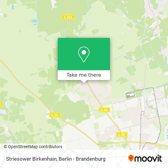 Striesower Birkenhain map