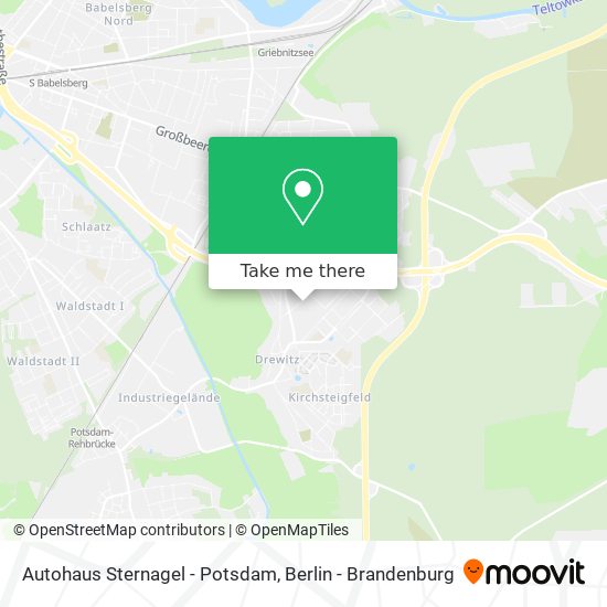 Autohaus Sternagel - Potsdam map