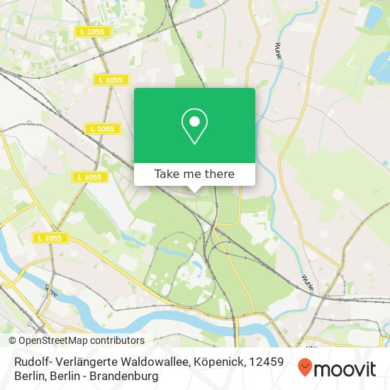 Rudolf- Verlängerte Waldowallee, Köpenick, 12459 Berlin map