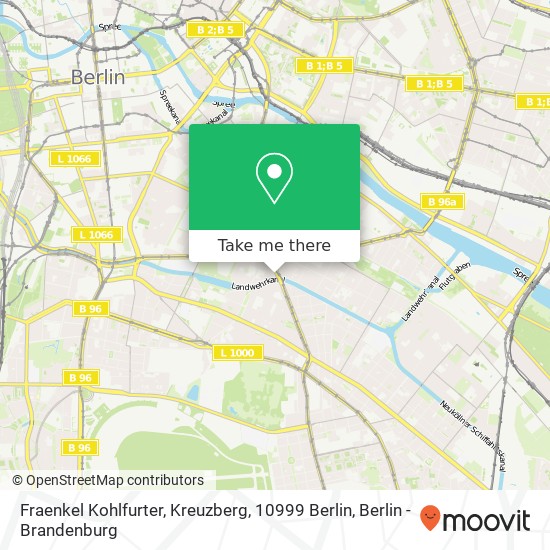 Fraenkel Kohlfurter, Kreuzberg, 10999 Berlin map