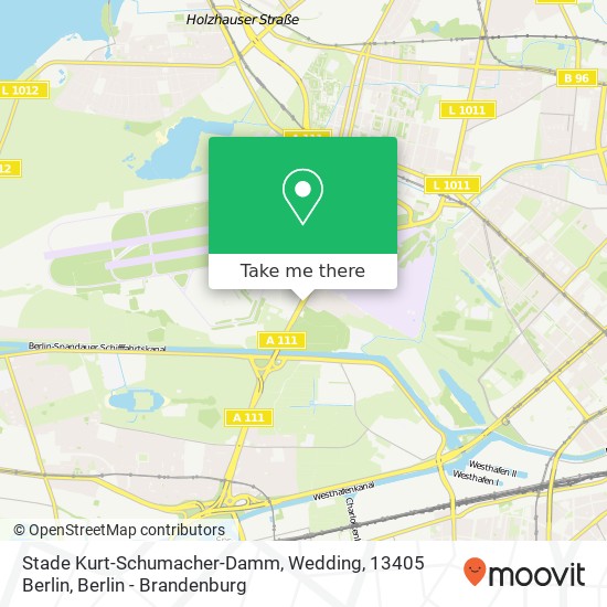 Stade Kurt-Schumacher-Damm, Wedding, 13405 Berlin map