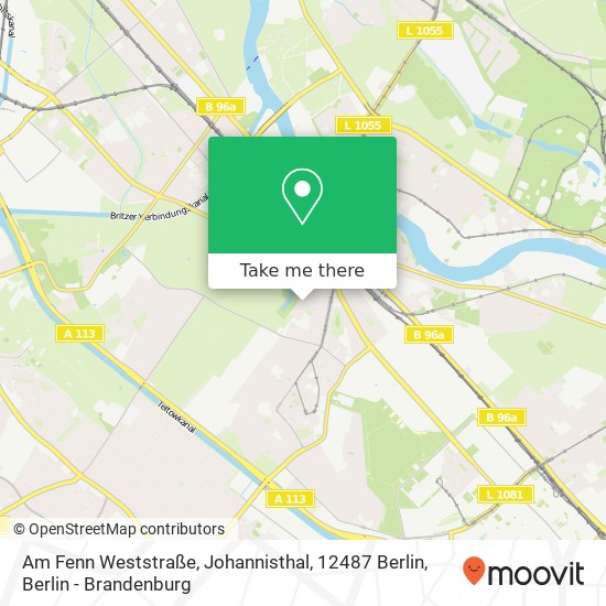 Am Fenn Weststraße, Johannisthal, 12487 Berlin map
