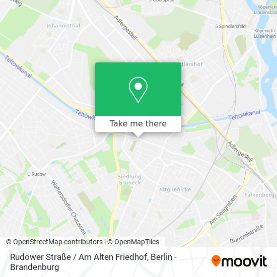 Карта Rudower Straße / Am Alten Friedhof