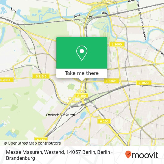 Карта Messe Masuren, Westend, 14057 Berlin
