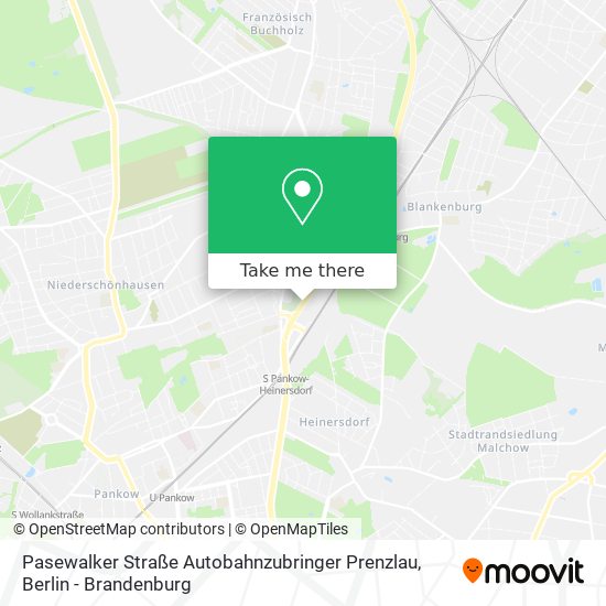 Pasewalker Straße Autobahnzubringer Prenzlau map