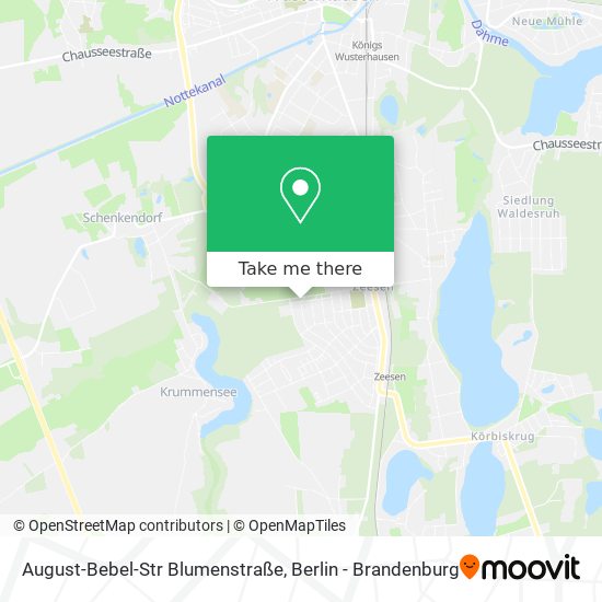 Карта August-Bebel-Str Blumenstraße