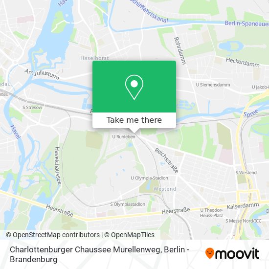 Карта Charlottenburger Chaussee Murellenweg