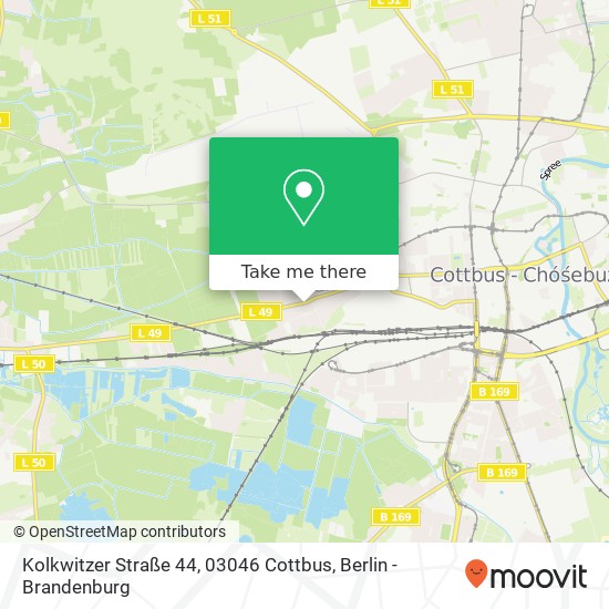 Kolkwitzer Straße 44, 03046 Cottbus map