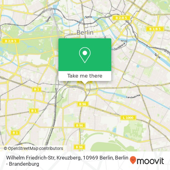 Wilhelm Friedrich-Str, Kreuzberg, 10969 Berlin map