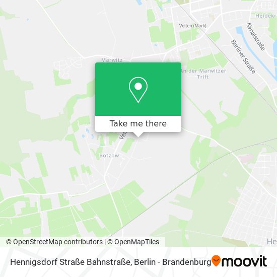 Hennigsdorf Straße Bahnstraße map