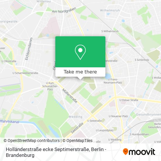 Holländerstraße ecke Septimerstraße map