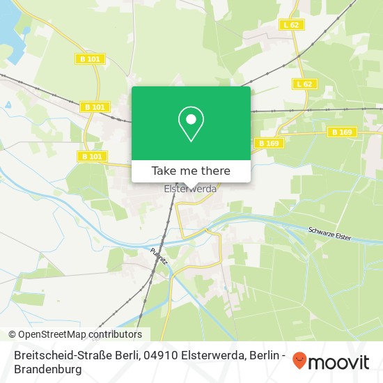 Карта Breitscheid-Straße Berli, 04910 Elsterwerda