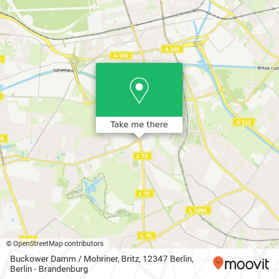 Buckower Damm / Mohriner, Britz, 12347 Berlin map