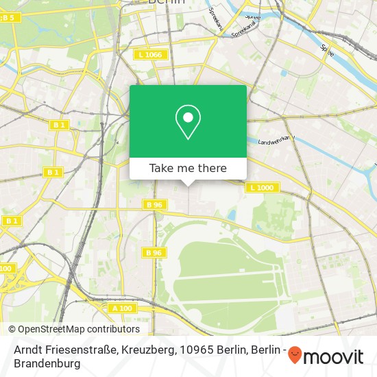 Arndt Friesenstraße, Kreuzberg, 10965 Berlin map