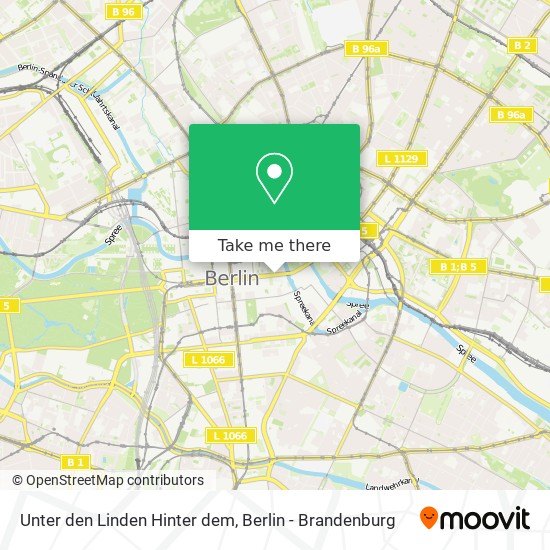 Карта Unter den Linden Hinter dem